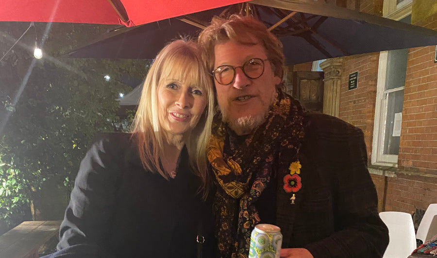 Geoff Bell actor / director and Theresa Pope from dandi London at Omnibus Theatre, Clapham for press launch of Danny and the Deep Blue Sea