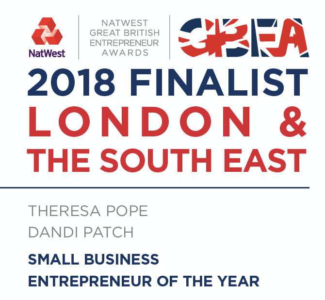 dandi® patch (now dandi® London) shortlisted for The Great British Entrepreneurship Awards 2018